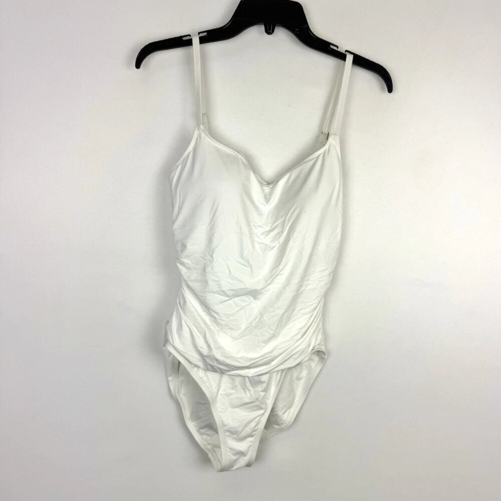La Blanca Women’s White One Piece Swimsuit Size 14